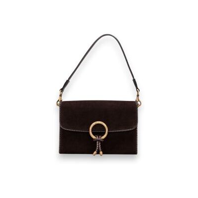 Hispanitas für Damen. BI264945 Weiche Tasche in Braun (35), Lässig, Wildleder Hispanitas für Damen. BI264945 Weiche Tasche in Braun (35), Lässig, Wildleder