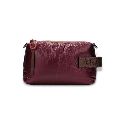 Hispanitas für Damen. BI254151 Genarbte burgunderfarbene Tasche (OSFA), Lässig, Polyurethan, Bordeaux Hispanitas für Damen. BI254151 Genarbte burgunderfarbene Tasche (OSFA), Lässig, Polyurethan, Bordeaux