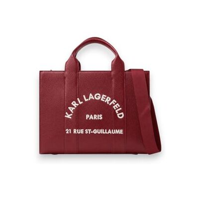 Karl Lagerfeld für Damen. B1W30041 Mittelgroße Rue St-Guillaume Tragetasche in Weinrot (OSFA), Lässig, Kastanienbraun, Polyurethan Karl Lagerfeld für Damen. B1W30041 Mittelgroße Rue St-Guillaume Tragetasche in Weinrot (OSFA), Lässig, Kastanienbraun, Polyurethan