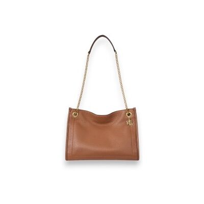 Lauren Ralph Lauren für Damen. 431980173001 Braune Ledertasche Bradley (OSFA), Beige, Lässig Lauren Ralph Lauren für Damen. 431980173001 Braune Ledertasche Bradley (OSFA), Beige, Lässig