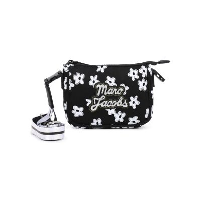 Marc Jacobs für Mädchen. W60835 Schwarze geblümte Umhängetasche (OSFA), Lässig, Polyester, Kinderbekleidung Marc Jacobs für Mädchen. W60835 Schwarze geblümte Umhängetasche (OSFA), Lässig, Polyester, Kinderbekleidung
