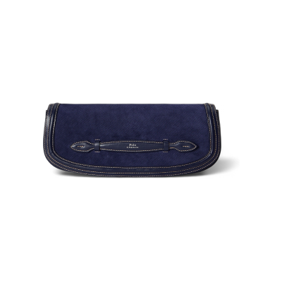Polo Ralph Lauren für Damen. 428P11043002 Bellport Clutch-Tasche aus marineblauem Wildleder (OSFA), Lässig Polo Ralph Lauren für Damen. 428P11043002 Bellport Clutch-Tasche aus marineblauem Wildleder (OSFA), Lässig