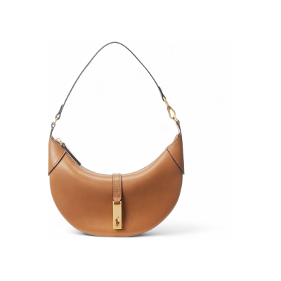 Polo Ralph Lauren für Damen. 428871248003 Braune Mini-Schultertasche Polo ID aus Kalbsleder (OSFA), Lässig Polo Ralph Lauren für Damen. 428871248003 Braune Mini-Schultertasche Polo ID aus Kalbsleder (OSFA), Lässig