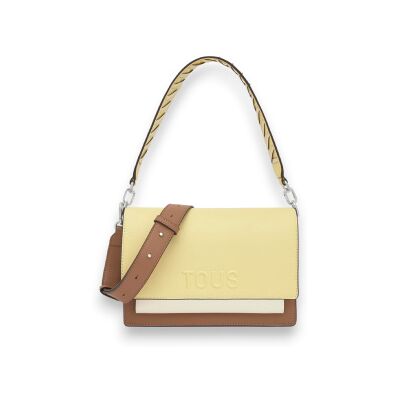 TOUS für Damen. 2002358205 Umhängetasche M Audree Saffiano gelb (OSFA), Lässig, Stoff TOUS für Damen. 2002358205 Umhängetasche M Audree Saffiano gelb (OSFA), Lässig, Stoff
