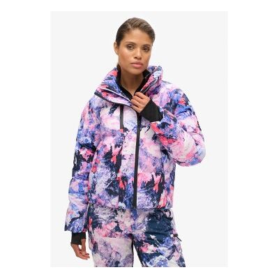 Superdry für Damen. WS110169A Fliederfarbene, gesteppte Skijacke mit quadratischem Schnitt (S), Sportlich, Schnee, Nachhaltig, Recyceltes Ny Superdry für Damen. WS110169A Fliederfarbene, gesteppte Skijacke mit quadratischem Schnitt (S), Sportlich, Schnee, Nachhaltig, Recyceltes Ny