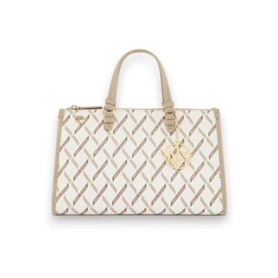 Giorgio Armani A X Armani Exchange für Damen. XW000400AF17155M1245 Beige Bauletto-Tasche (OSFA), Weiß, Lässig, Polyester Giorgio Armani A X Armani Exchange für Damen. XW000400AF17155M1245 Beige Bauletto-Tasche (OSFA), Weiß, Lässig, Polyester