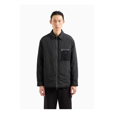 Giorgio Armani A X Armani Exchange für Herren. XM000031AF10323UC001 Schwarzer Caban-Mantel (S), Lässig, Polyester Giorgio Armani A X Armani Exchange für Herren. XM000031AF10323UC001 Schwarzer Caban-Mantel (S), Lässig, Polyester