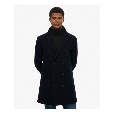 Superdry für Herren. M5012383A Merchant Town Mantel marineblau (S), Lässig, Klassisch, Polyester Superdry für Herren. M5012383A Merchant Town Mantel marineblau (S), Lässig, Klassisch, Polyester