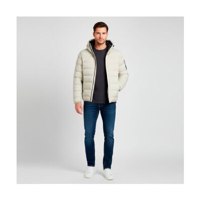 Boss für Herren. 50551893 Riplite beige Mantel (S), Lässig, Polyester Boss für Herren. 50551893 Riplite beige Mantel (S), Lässig, Polyester