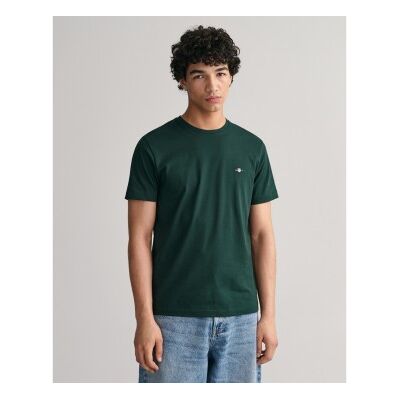 Gant für Herren. 2003184 Schild-T-Shirt grün (XXS), Lässig, Baumwolle, Kurzarm, Nachhaltig Gant für Herren. 2003184 Schild-T-Shirt grün (XXS), Lässig, Baumwolle, Kurzarm, Nachhaltig