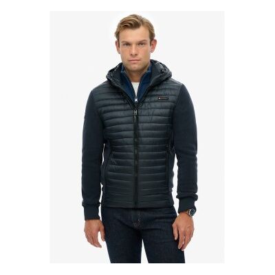 Superdry für Herren. M5012294A Sturmfleece-Hybridmantel mit Kapuze (3XL), Lässig, Recyceltes Polyester, Nachhaltig, Marine Superdry für Herren. M5012294A Sturmfleece-Hybridmantel mit Kapuze (3XL), Lässig, Recyceltes Polyester, Nachhaltig, Marine