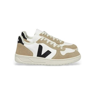 VEJA für Herren. VX0503138 Lederturnschuhe V-10 weiß, beige (41), Wohnung, Schnürsenkel, Lässig VEJA für Herren. VX0503138 Lederturnschuhe V-10 weiß, beige (41), Wohnung, Schnürsenkel, Lässig
