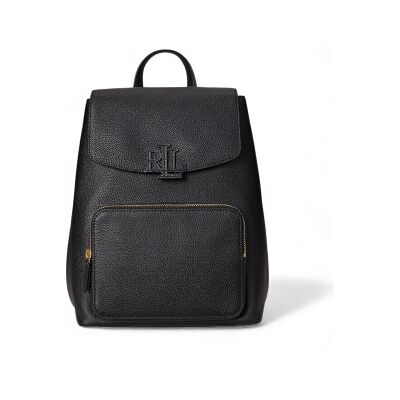 Lauren Ralph Lauren für Damen. 431969355002 Cameryn Rucksack aus genarbtem Leder schwarz (OSFA), Lässig Lauren Ralph Lauren für Damen. 431969355002 Cameryn Rucksack aus genarbtem Leder schwarz (OSFA), Lässig