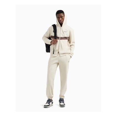 EA7 Modell 7M000283 AF12660 Beiger Baumwollmischung Trainingsanzug - Lässig Sport EA7 Modell 7M000283 AF12660 Beiger Baumwollmischung Trainingsanzug - Lässig Sport