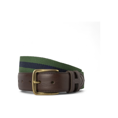 Hackett London für Herren. HM4100018 Grüner Streifengürtel (M), Lässig, Acryl Hackett London für Herren. HM4100018 Grüner Streifengürtel (M), Lässig, Acryl