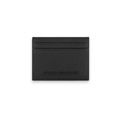 Giorgio Armani A X Armani Exchange für Herren. XM000169AF19929UC001 Compact Card Holder schwarz, orange (OSFA), Lässig, Klassisch, Polyester Giorgio Armani A X Armani Exchange für Herren. XM000169AF19929UC001 Compact Card Holder schwarz, orange (OSFA), Lässig, Klassisch, Polyester