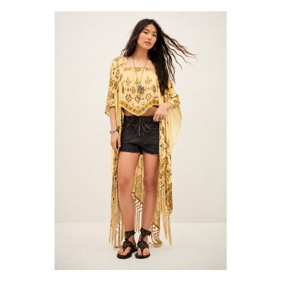 BA&SH; für Damen. 1E26ZELM Poncho Zelma gelb (OSFA), Lässig, Viskose BA&SH; für Damen. 1E26ZELM Poncho Zelma gelb (OSFA), Lässig, Viskose