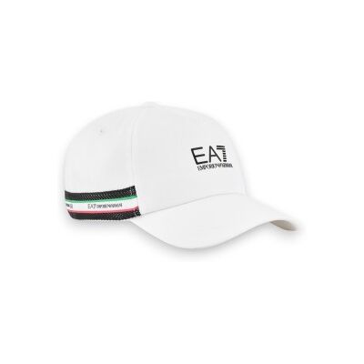 EA7 Unisex. 7X000609_AF15502 Italian Spirit Cap weiß (M), Lässig, Sportlich, Baumwolle, Sportbekleidung EA7 Unisex. 7X000609_AF15502 Italian Spirit Cap weiß (M), Lässig, Sportlich, Baumwolle, Sportbekleidung