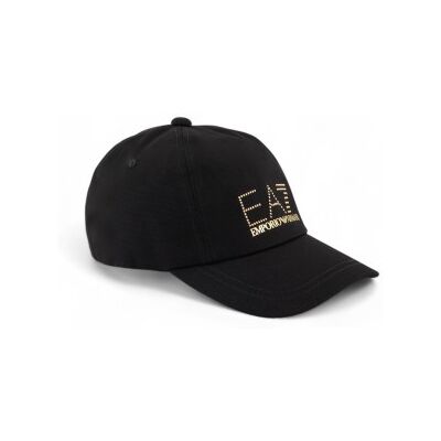 EA7 für Damen. 7W000327_AF13009 Baseballkappe schwarz (OSFA), Lässig, Baumwolle EA7 für Damen. 7W000327_AF13009 Baseballkappe schwarz (OSFA), Lässig, Baumwolle