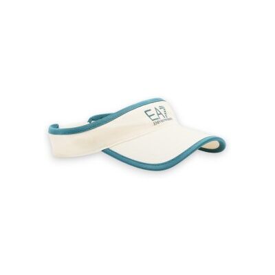 EA7 für Damen. 7W000797_AF13034 Tennisvisier mit gesticktem Logo in Off-White (OSFA), Sportlich, Baumwolle, Tennis/Padel EA7 für Damen. 7W000797_AF13034 Tennisvisier mit gesticktem Logo in Off-White (OSFA), Sportlich, Baumwolle, Tennis/Padel