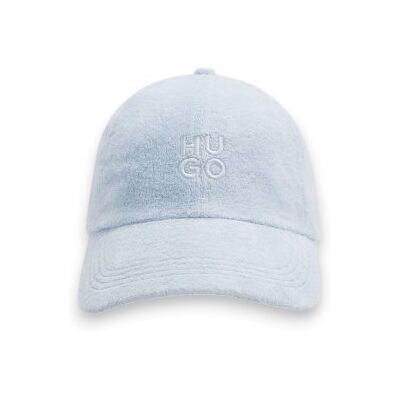 HUGO für Damen. 50561328 Baumwollmütze mit blauem Stacked-Logo (OSFA), Lässig, Baumwolle HUGO für Damen. 50561328 Baumwollmütze mit blauem Stacked-Logo (OSFA), Lässig, Baumwolle