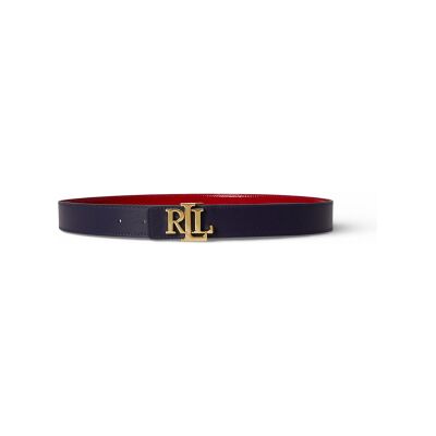 Lauren Ralph Lauren für Damen. 412P10211001 Wendbarer Gürtel aus Lackleder navy, rot (S), Blau, Lässig Lauren Ralph Lauren für Damen. 412P10211001 Wendbarer Gürtel aus Lackleder navy, rot (S), Blau, Lässig