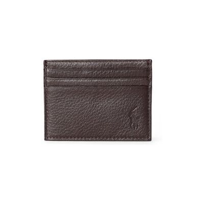 Polo Ralph Lauren für Herren. 405913722001 Portemonnaie aus braunem Leder mit Kieselsteinen (OSFA), Lässig Polo Ralph Lauren für Herren. 405913722001 Portemonnaie aus braunem Leder mit Kieselsteinen (OSFA), Lässig