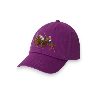 Polo Ralph Lauren für Herren. 710A13272001 Twillmütze mit fliederfarbenem Dreifachpferd (OSFA), Lässig, Baumwolle Polo Ralph Lauren für Herren. 710A13272001 Twillmütze mit fliederfarbenem Dreifachpferd (OSFA), Lässig, Baumwolle