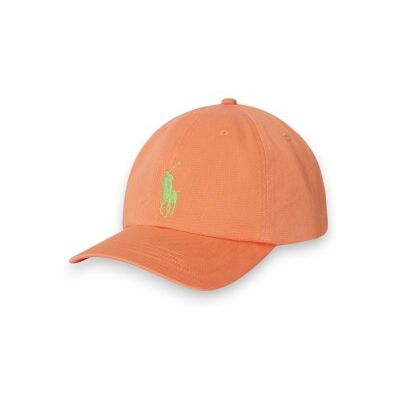 Polo Ralph Lauren Unisex für Kinder. 323980965508 Mütze aus Baumwolltwill mit orangefarbenem Big Pony (OSFA), Lässig, Baumwolle, Koralle, Ki Polo Ralph Lauren Unisex für Kinder. 323980965508 Mütze aus Baumwolltwill mit orangefarbenem Big Pony (OSFA), Lässig, Baumwolle, Koralle, Ki