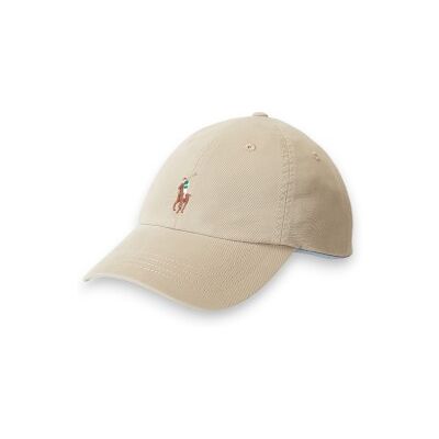 Polo Ralph Lauren für Damen. 211954881003 Kappe aus Baumwoll-Twill mit beigefarbenem Pferd (OSFA), Lässig, Baumwolle Polo Ralph Lauren für Damen. 211954881003 Kappe aus Baumwoll-Twill mit beigefarbenem Pferd (OSFA), Lässig, Baumwolle