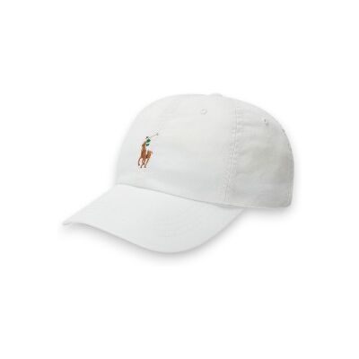 Polo Ralph Lauren für Damen. 211954881002 Pony Ball Kappe weiß (OSFA), Lässig, Baumwolle Polo Ralph Lauren für Damen. 211954881002 Pony Ball Kappe weiß (OSFA), Lässig, Baumwolle