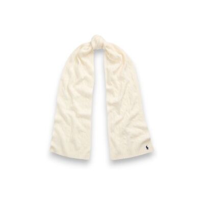 Polo Ralph Lauren für Damen. 455956296002 Schal aus Kaschmir und Wolle in Cremeweiß (OSFA), Lässig Polo Ralph Lauren für Damen. 455956296002 Schal aus Kaschmir und Wolle in Cremeweiß (OSFA), Lässig