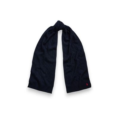 Polo Ralph Lauren für Damen. 455956296009 Schal aus Kaschmir und marineblauer Wolle (OSFA), Lässig Polo Ralph Lauren für Damen. 455956296009 Schal aus Kaschmir und marineblauer Wolle (OSFA), Lässig