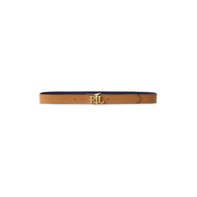 Lauren Ralph Lauren für Damen. 412908984009 Beidseitig tragbarer Ledergürtel mit braunem Logo (S), Lässig Lauren Ralph Lauren für Damen. 412908984009 Beidseitig tragbarer Ledergürtel mit braunem Logo (S), Lässig