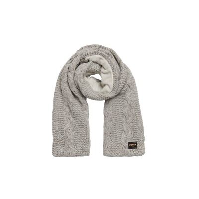 Superdry für Damen. W9310068A Grau gestrickter Achterschal (OSFA), Lässig Superdry für Damen. W9310068A Grau gestrickter Achterschal (OSFA), Lässig