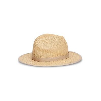 Tommy Hilfiger für Damen. AW0AW17135 Stroh-Fedora-Hut beige (OSFA), Lässig Tommy Hilfiger für Damen. AW0AW17135 Stroh-Fedora-Hut beige (OSFA), Lässig