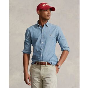 Polo Ralph Lauren für Herren. 710548538001 Blau Slim Fit Chambray Hemd (XXL), Lässig, Baumwolle, Denim, Langarm Polo Ralph Lauren für Herren. 710548538001 Blau Slim Fit Chambray Hemd (XXL), Lässig, Baumwolle, Denim, Langarm