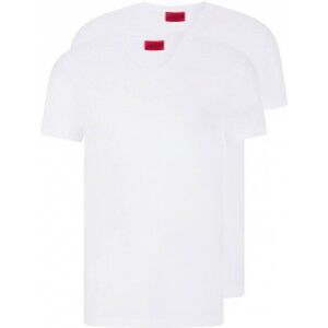 HUGO für Herren. 50325417 Pack 2 T-Shirts, weiß, V-Ausschnitt, V-Ausschnitt, weiß (M), Lässig, Baumwolle, Kurzarm, Nachhaltig HUGO für Herren. 50325417 Pack 2 T-Shirts, weiß, V-Ausschnitt, V-Ausschnitt, weiß (M), Lässig, Baumwolle, Kurzarm, Nachhaltig