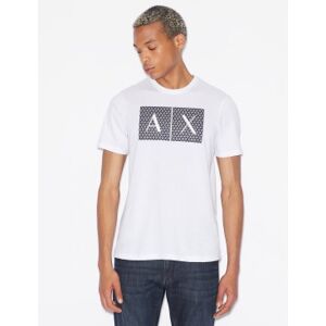 Giorgio Armani A X Armani Exchange für Herren. 8NZTCKZ8H4Z1100 Quadrate T-shirt weiß (S), Lässig, Baumwolle, Kurzarm Giorgio Armani A X Armani Exchange für Herren. 8NZTCKZ8H4Z1100 Quadrate T-shirt weiß (S), Lässig, Baumwolle, Kurzarm