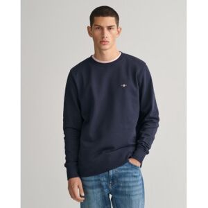 Gant für Herren. 2006065 Shield marineblaues Sweatshirt mit Rundhalsausschnitt (L), Lässig, Baumwolle, Langarm Gant für Herren. 2006065 Shield marineblaues Sweatshirt mit Rundhalsausschnitt (L), Lässig, Baumwolle, Langarm