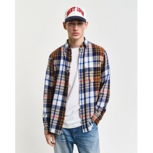 Gant für Herren. 3240220 Regular Fit Twill Kariertes Twill-Hemd mehrfarbig (3XL), Lässig, Baumwolle, Langarm Gant für Herren. 3240220 Regular Fit Twill Kariertes Twill-Hemd mehrfarbig (3XL), Lässig, Baumwolle, Langarm