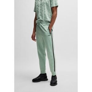 Boss für Herren. 50537373 Jogginghose in lockerer Passform mit gewebten grünen Jacquard-Kreisen (XS), Lässig, Polyester Boss für Herren. 50537373 Jogginghose in lockerer Passform mit gewebten grünen Jacquard-Kreisen (XS), Lässig, Polyester