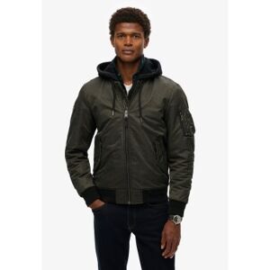 Superdry für Herren. M5012080A Militärische Kapuzenjacke MA1 grün (M), Lässig, Polyester Superdry für Herren. M5012080A Militärische Kapuzenjacke MA1 grün (M), Lässig, Polyester