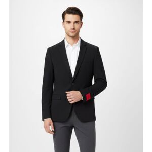 HUGO für Herren. 50495628 Blazer Colbert schwarz (52), Lässig, Klassisch, Polyester HUGO für Herren. 50495628 Blazer Colbert schwarz (52), Lässig, Klassisch, Polyester