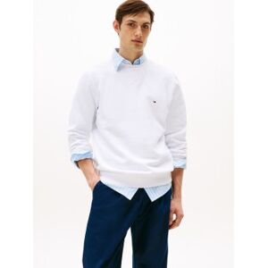 Tommy Hilfiger für Herren. MW0MW37232 Essential Fleece Sweatshirt mit Rundhalsausschnitt weiß (XXL), Lässig, Baumwolle Tommy Hilfiger für Herren. MW0MW37232 Essential Fleece Sweatshirt mit Rundhalsausschnitt weiß (XXL), Lässig, Baumwolle