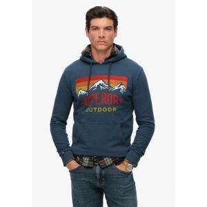 Superdry für Herren. M2014296A Mountain Entspanntes Sweatshirt blau (S), Lässig, Baumwolle, Langarm Superdry für Herren. M2014296A Mountain Entspanntes Sweatshirt blau (S), Lässig, Baumwolle, Langarm