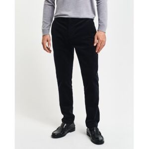 Gant für Herren. 1505319 Marineblaue Slim Fit Chino-Hose aus Kord (31/32), Lässig, Baumwolle Gant für Herren. 1505319 Marineblaue Slim Fit Chino-Hose aus Kord (31/32), Lässig, Baumwolle