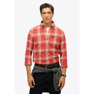 Superdry für Herren. M4010727A Langärmeliges Holzfällerhemd aus Baumwolle orange (S), Rot, Lässig, Langarm, Bio-Baumwolle, Nachhaltig Superdry für Herren. M4010727A Langärmeliges Holzfällerhemd aus Baumwolle orange (S), Rot, Lässig, Langarm, Bio-Baumwolle, Nachhaltig