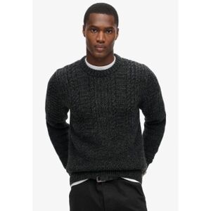Superdry für Herren. M6110638A Flechtstrickpullover Jacob dunkelgrau (L), Lässig, Acryl, Nachhaltig Superdry für Herren. M6110638A Flechtstrickpullover Jacob dunkelgrau (L), Lässig, Acryl, Nachhaltig