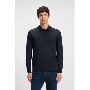 Boss für Herren. 50527525 Interlock-Poloshirt navy (3XL), Lässig, Baumwolle, Langarm, Marine Boss für Herren. 50527525 Interlock-Poloshirt navy (3XL), Lässig, Baumwolle, Langarm, Marine